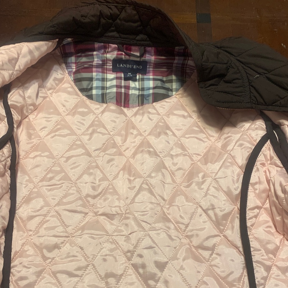 LAND’S END Women's Quilted Jacket in Brown - Picture 3 of 4